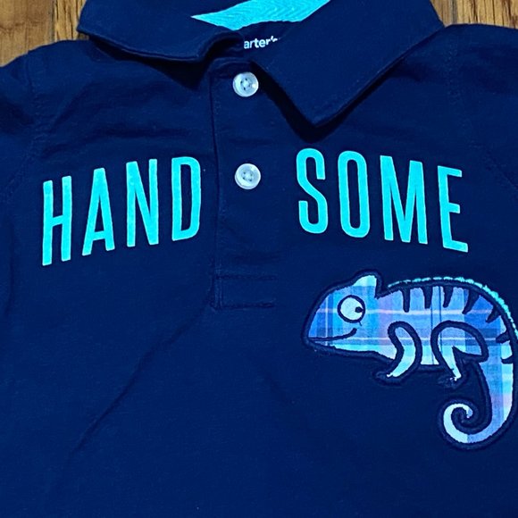 Carter's Baby Polo Shirt Size 18 Months (PRE-LOVED) - Picture 2 of 5